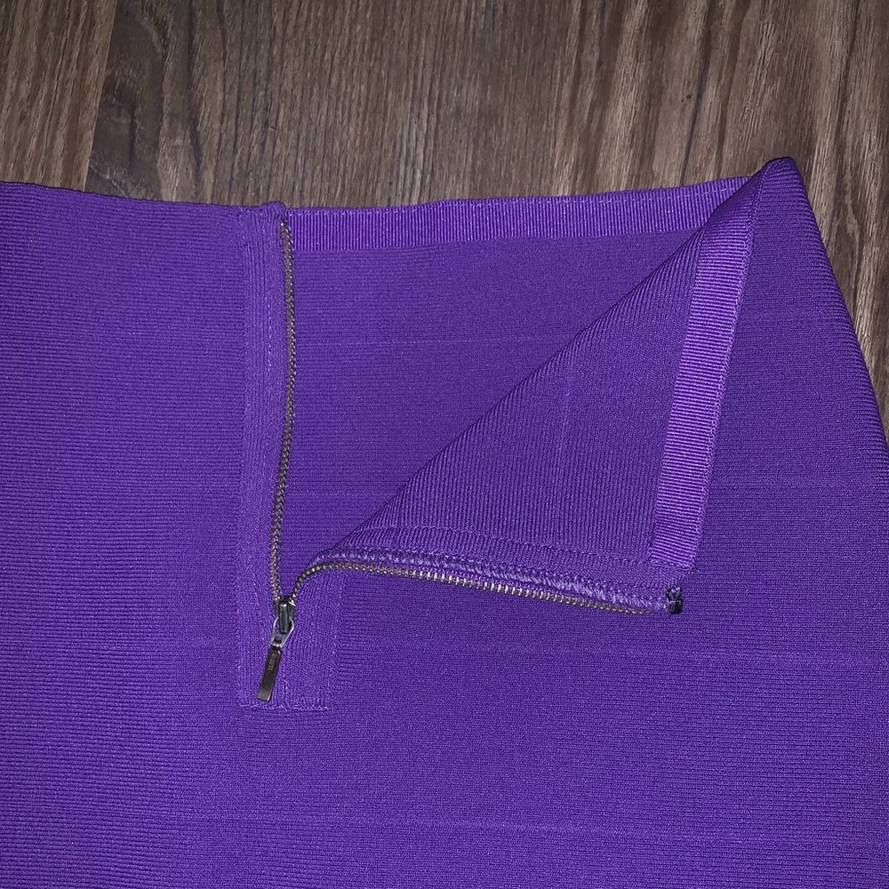 Reiss Purple High Waisted Bandage Skirt - Picture 4 of 5